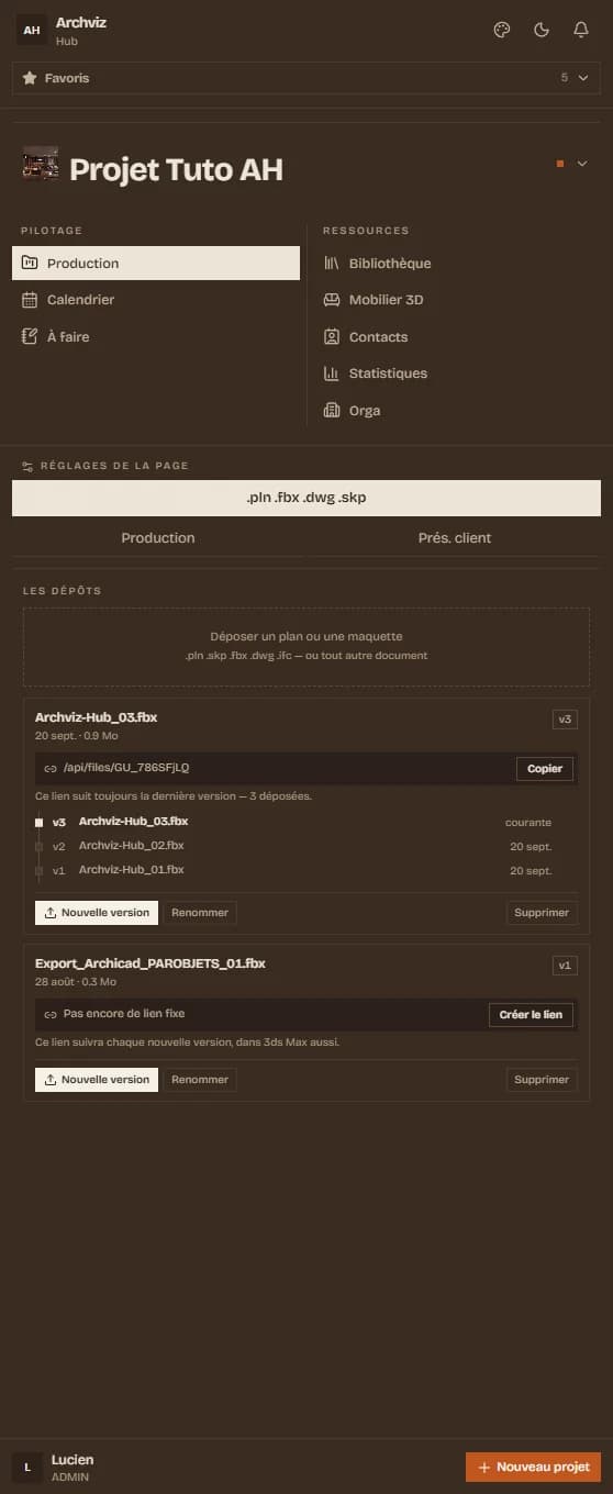 Un lien qui ne change jamais de version en version